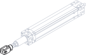 Set Rod clevis EA050/060-M12