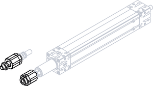 Self aligning rod coupling EA050/060-M12