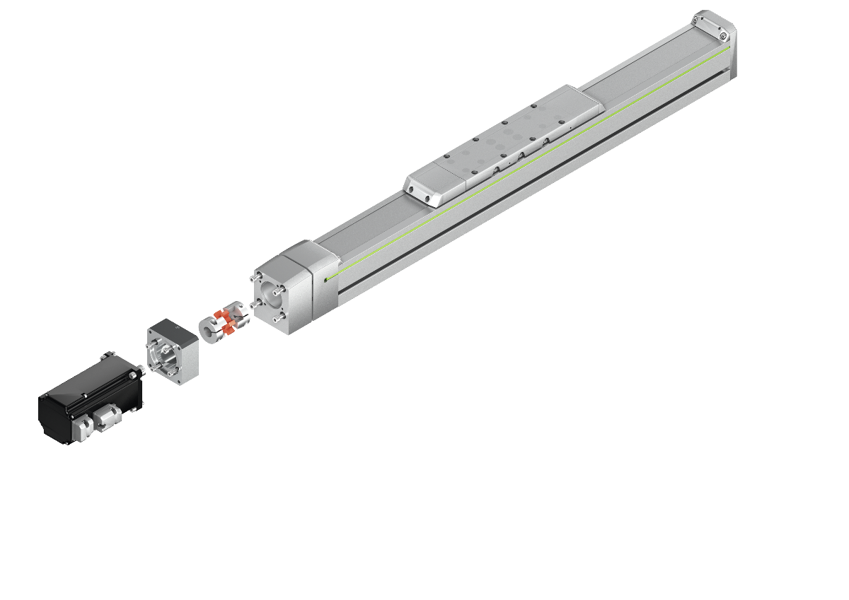 Motoranbindung und Riementrieb